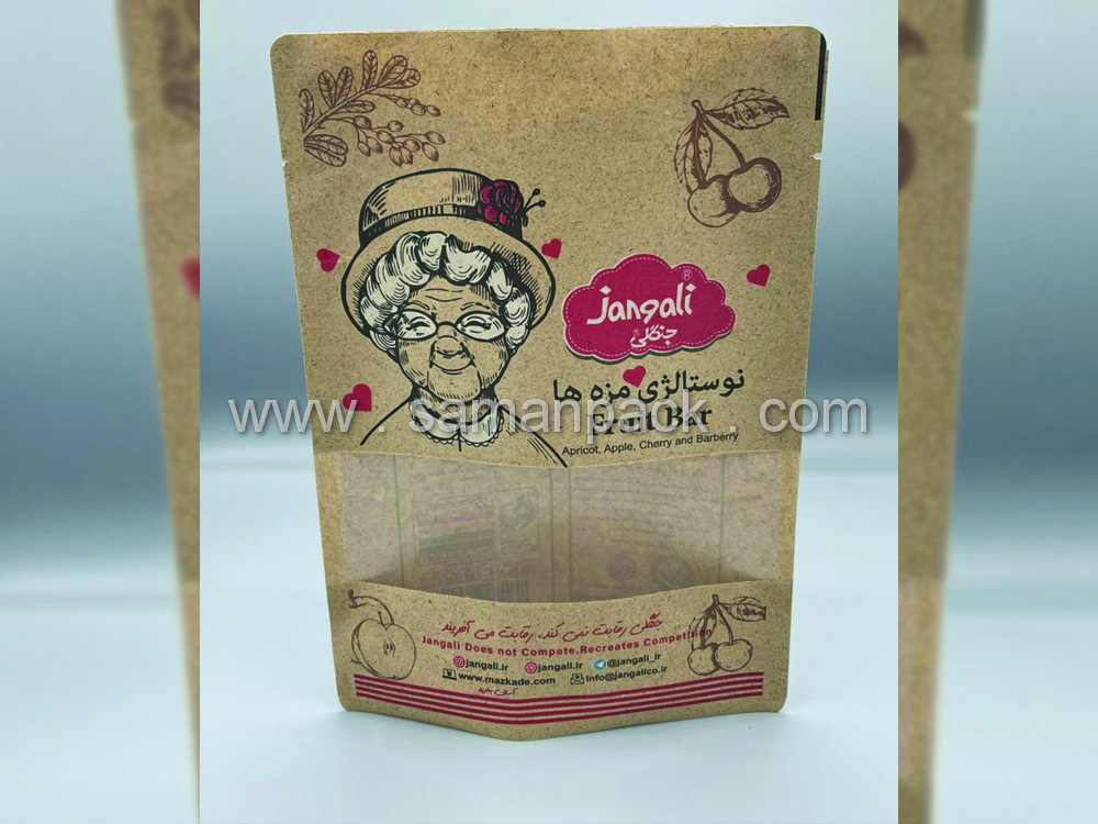 پاکت کرافت پنجره دار