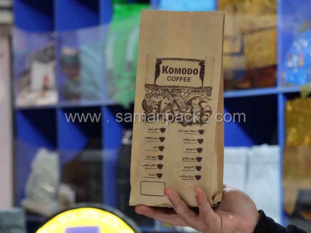 پاکت کرافت قهوه